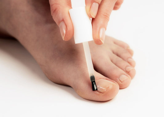 gros plan sur un visuel malade qui se fait soigner