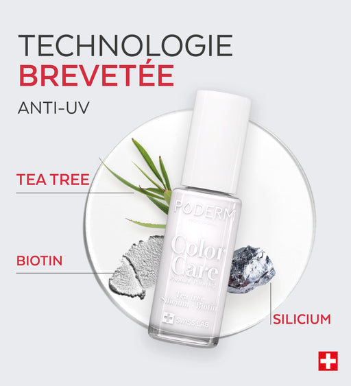 Vernis Color Care Tea Tree - Blanc French