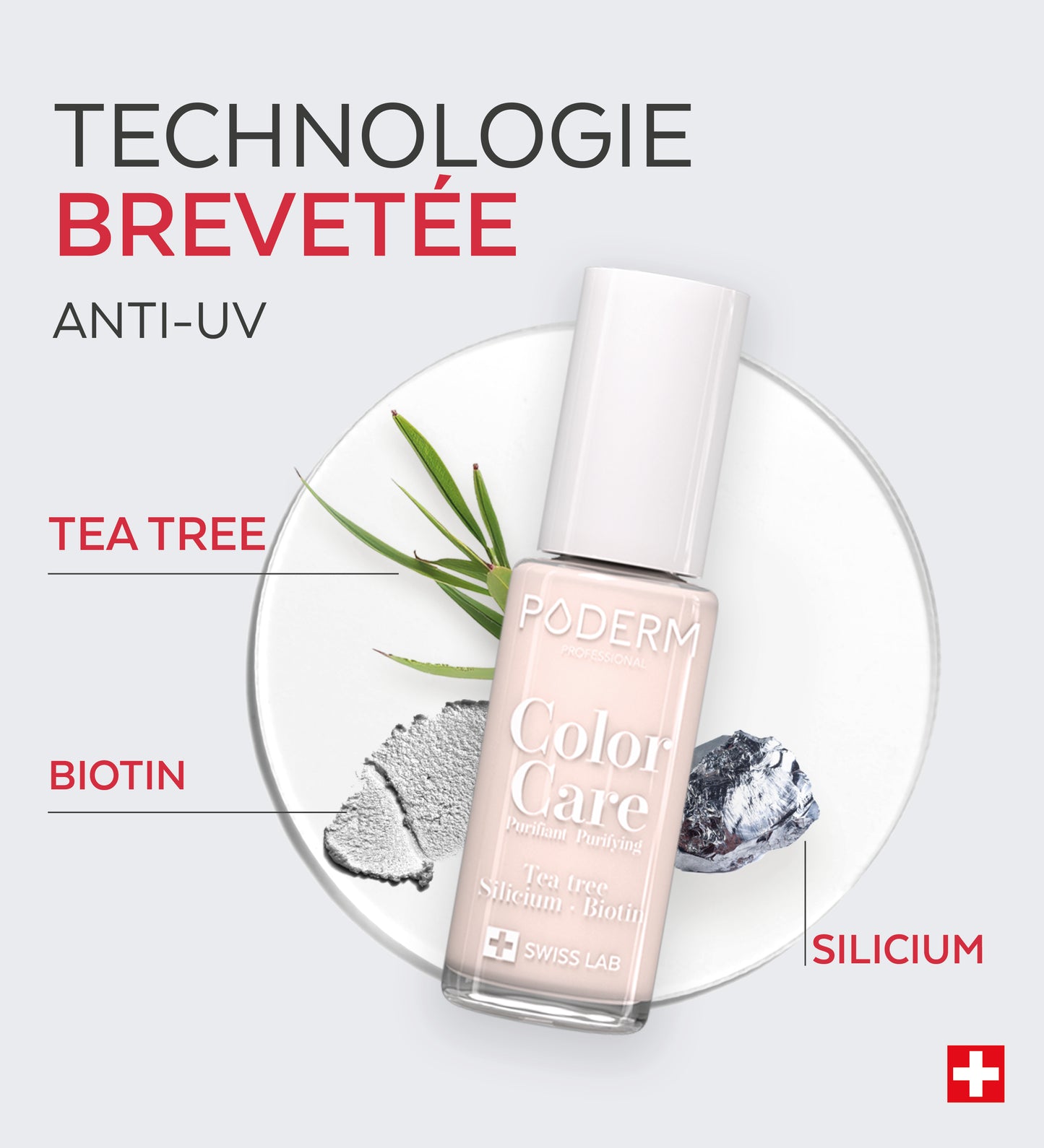 Vernis Color Care Tea Tree - Nude Blush