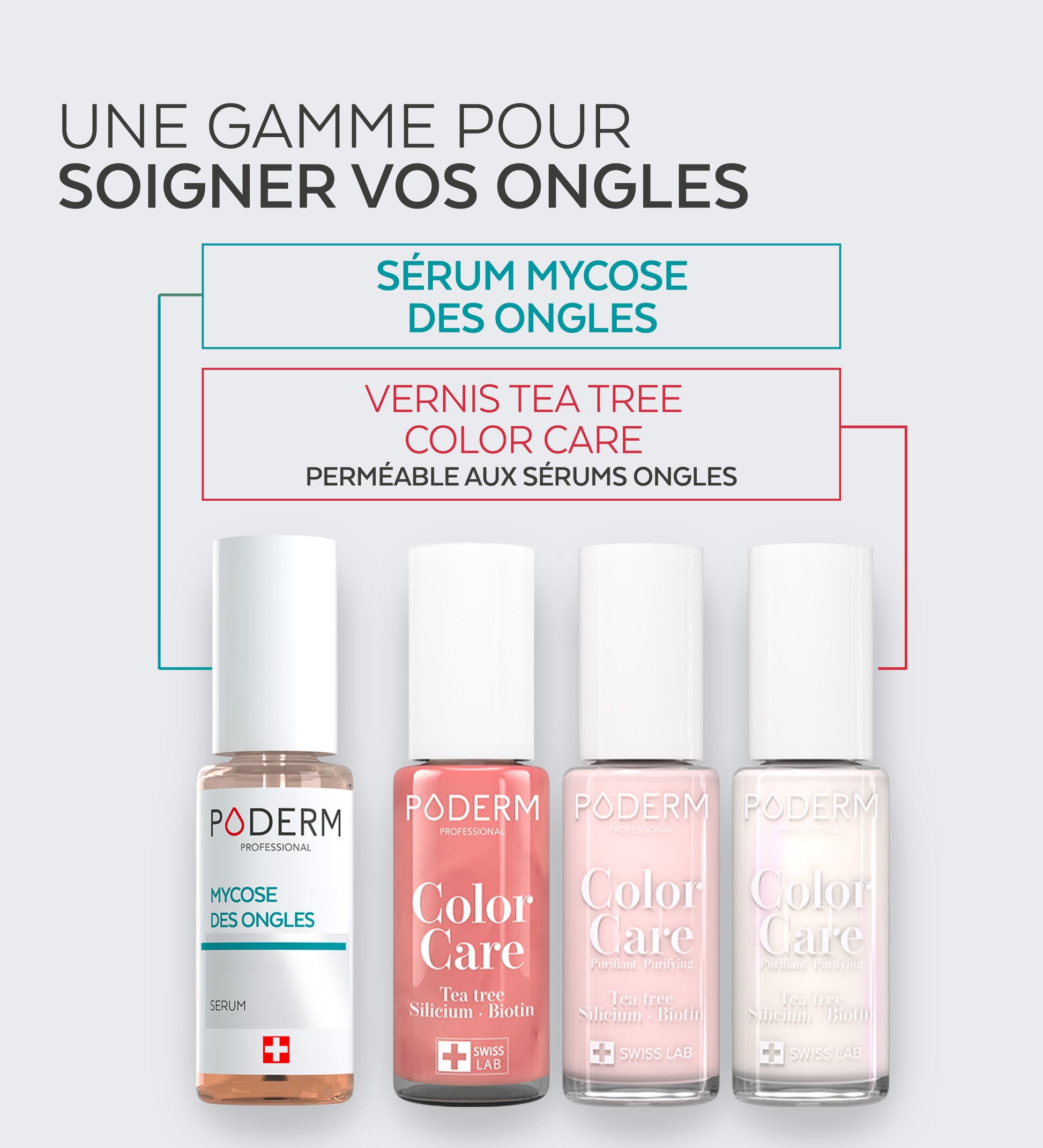 Vernis Color Care Tea Tree - Or Rose Brillant