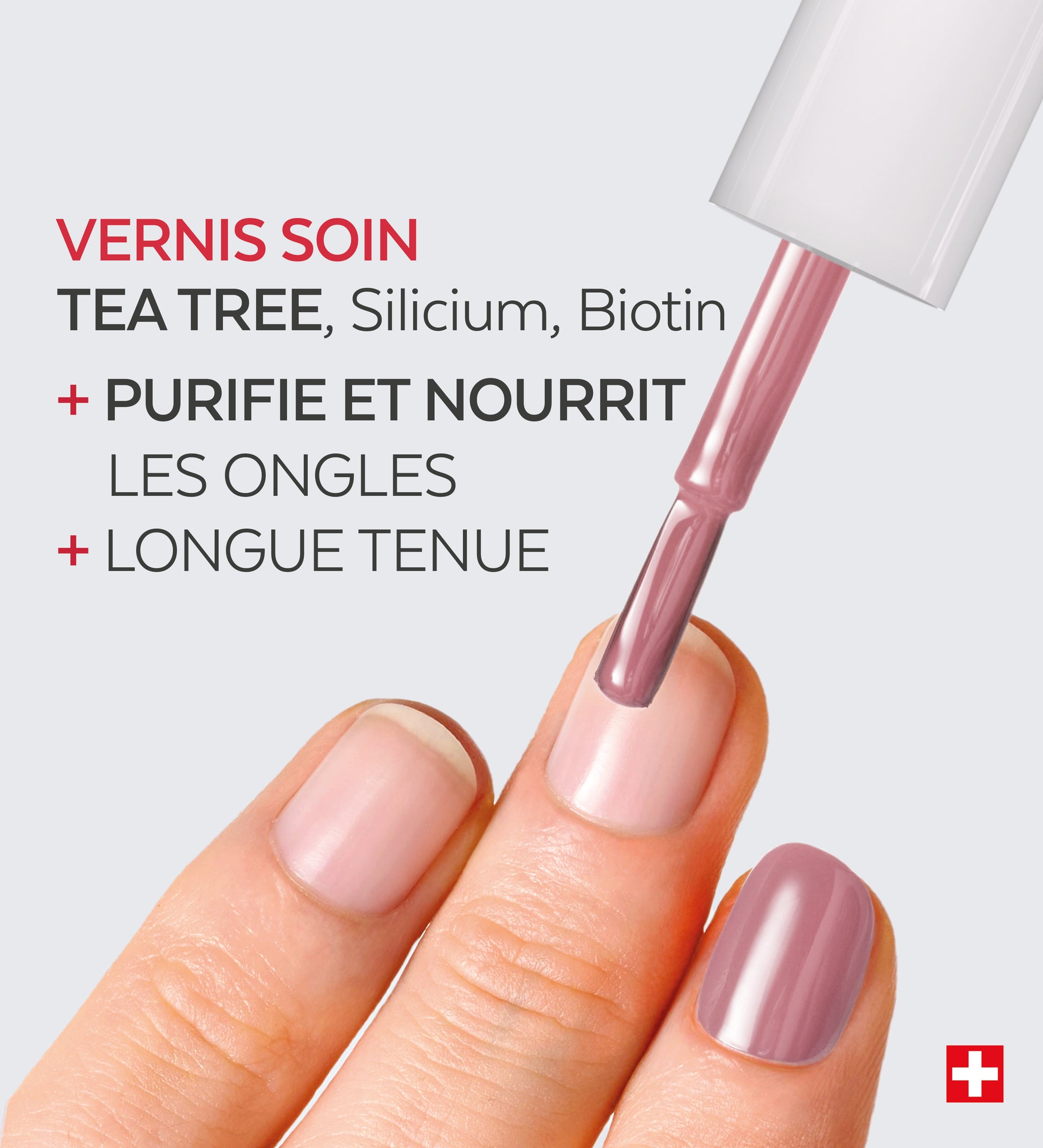 Vernis Color Care Tea Tree - Parme