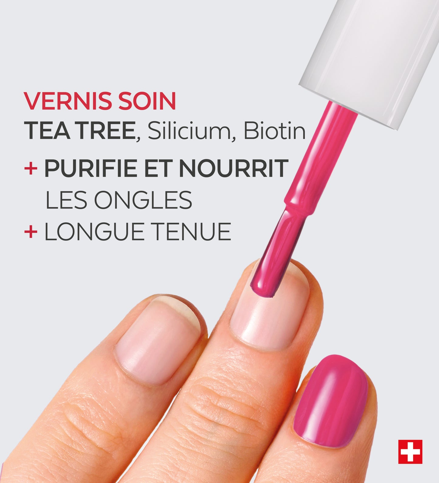 Vernis Color Care Tea Tree - Rose Framboise