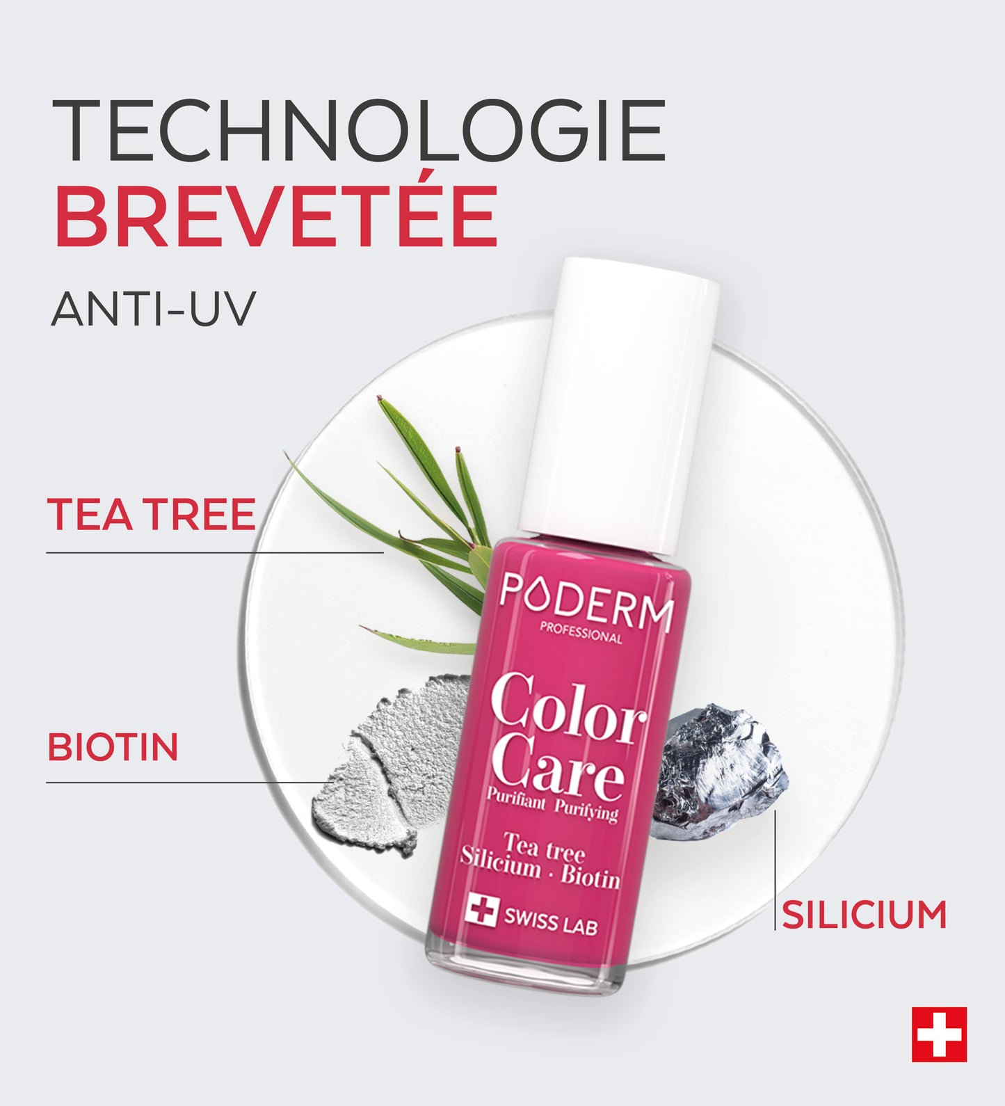 Vernis Color Care Tea Tree - Rose Framboise