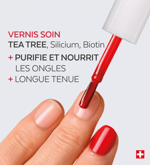 Vernis Color Care Tea Tree - Rouge Cerise
