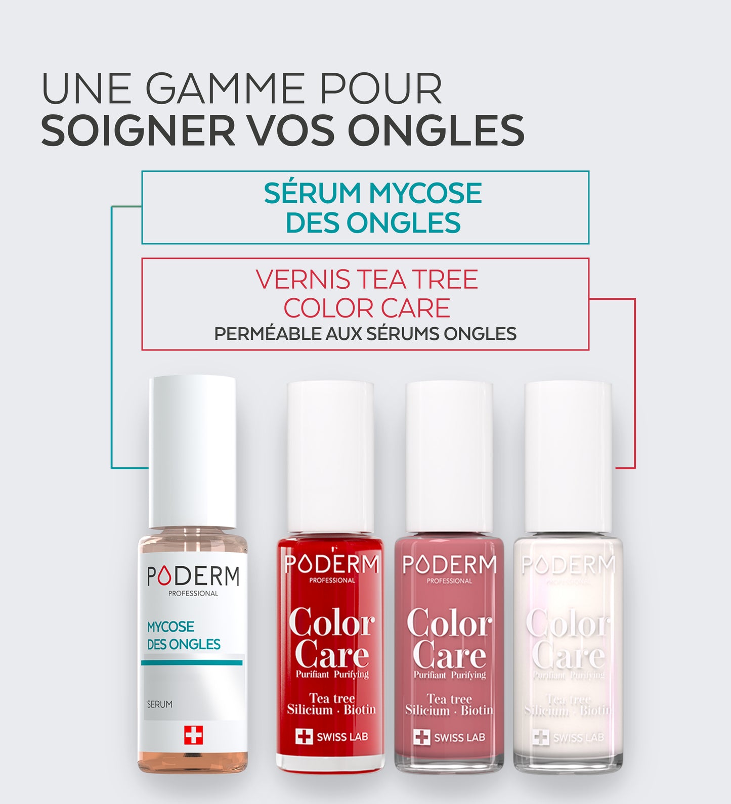 Vernis Color Care Tea Tree - Rouge Cerise