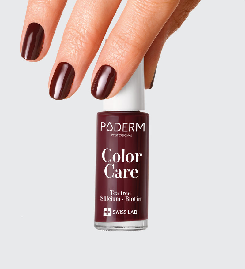 Nagellack Color Care Teebaum - Dunkelrot