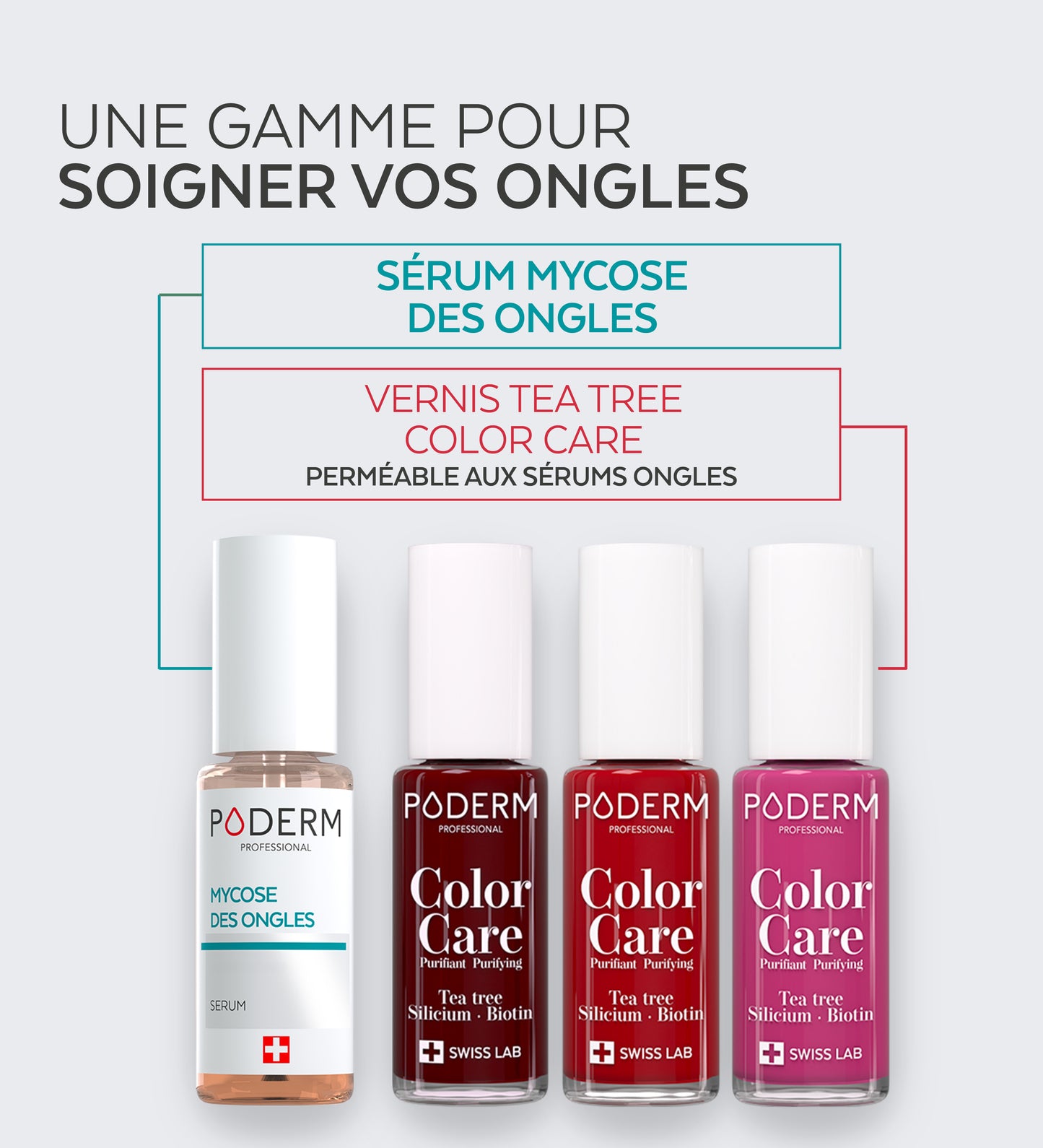 Vernis Color Care Tea Tree - Rouge Noir