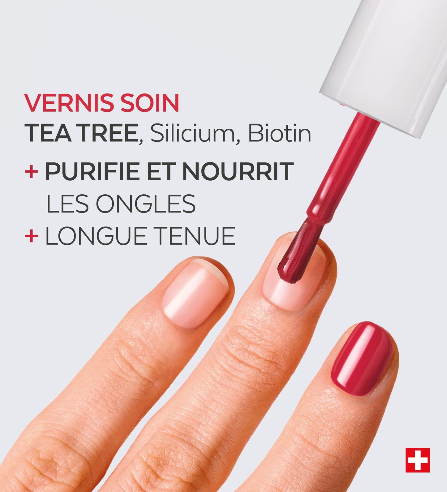 Vernis Color Care Tea Tree - Rouge Rose