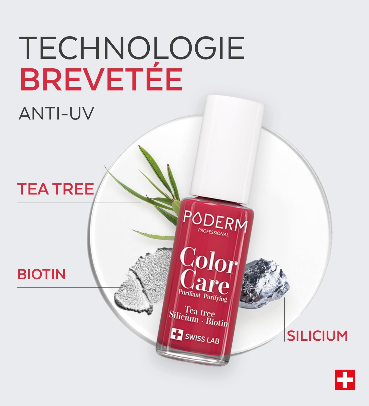 Vernis Color Care Tea Tree - Rouge Rose