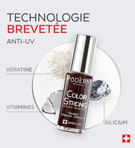 Vernis Color Strong Durcisseur - Rouge noir