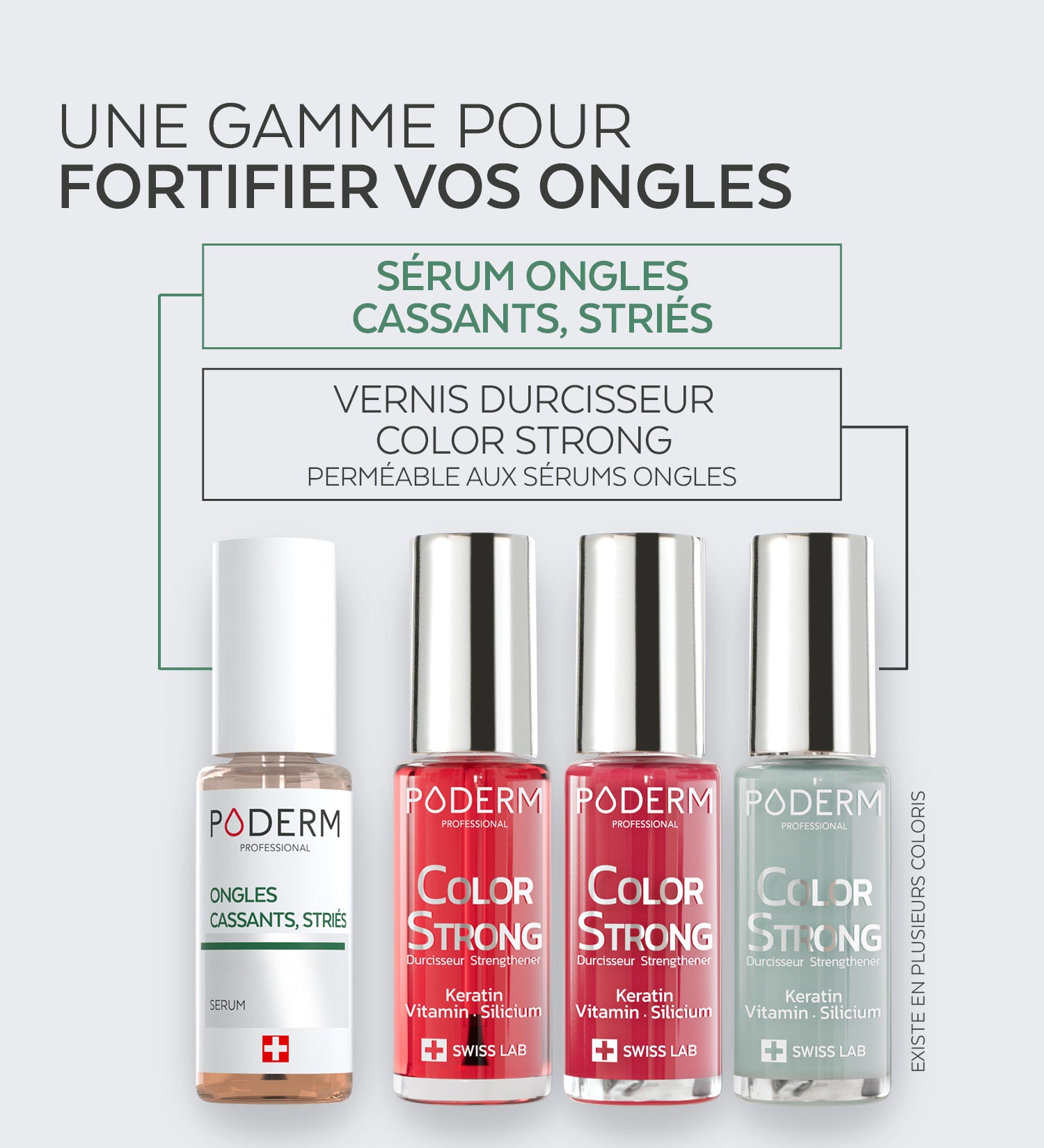 Vernis Color Strong Durcisseur - Rouge Rose
