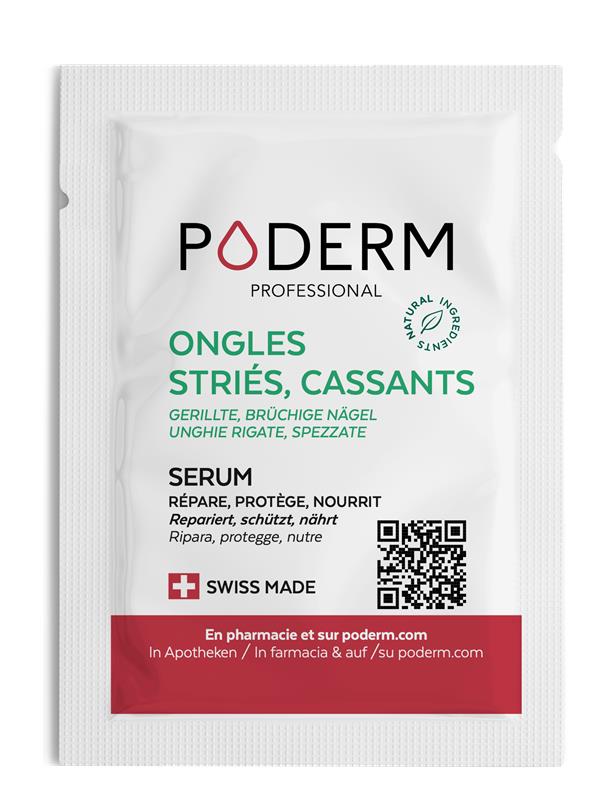 Échantillon sérum Poderm pour ongles striés et cassants