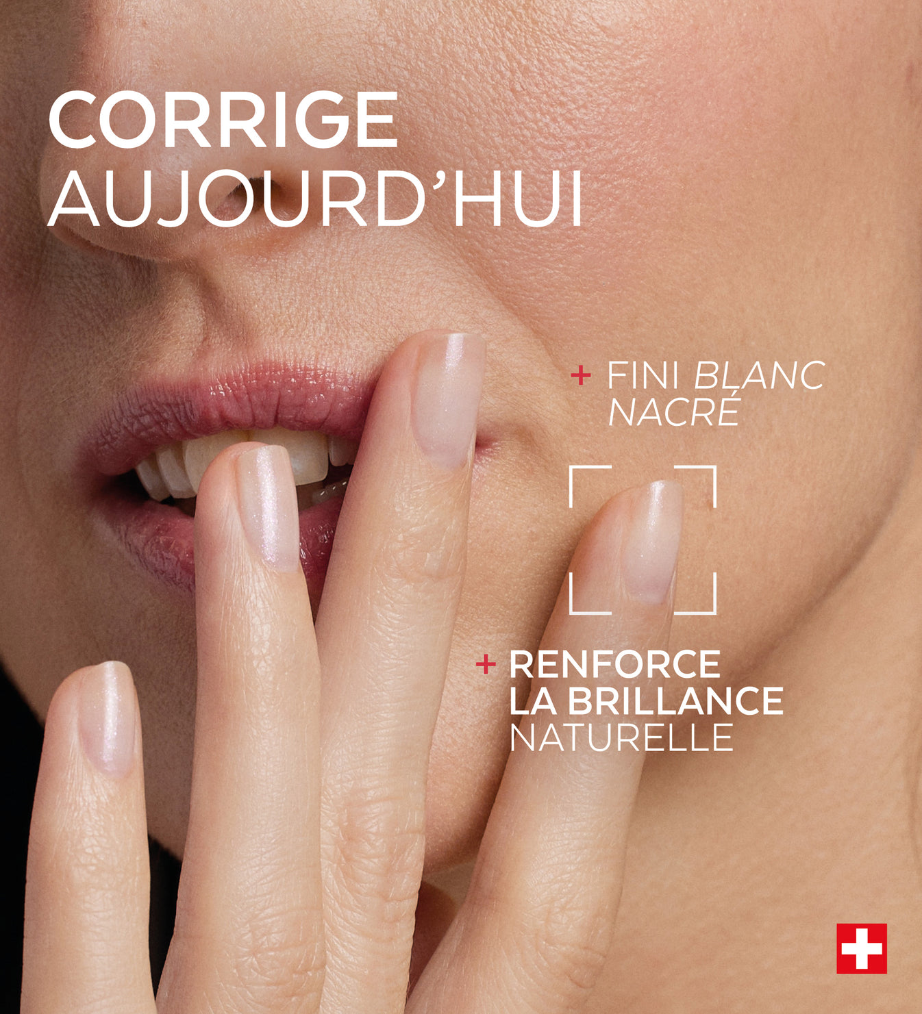 Bénéfices du vernis Nail Corrector illuminateur minéral Poderm illumine et ravive la brillance