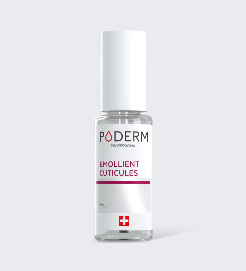 Gel émollient cuticules Poderm flacon applicateur pour ramollir les cuticules