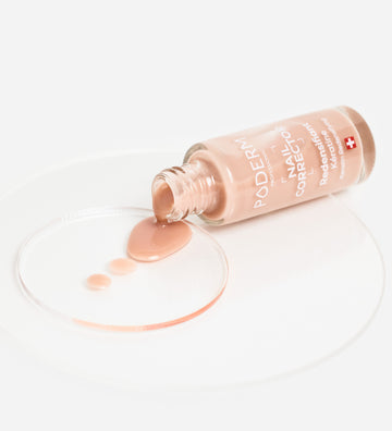 Texture du vernis Nail Corrector redensifiant kératine Poderm