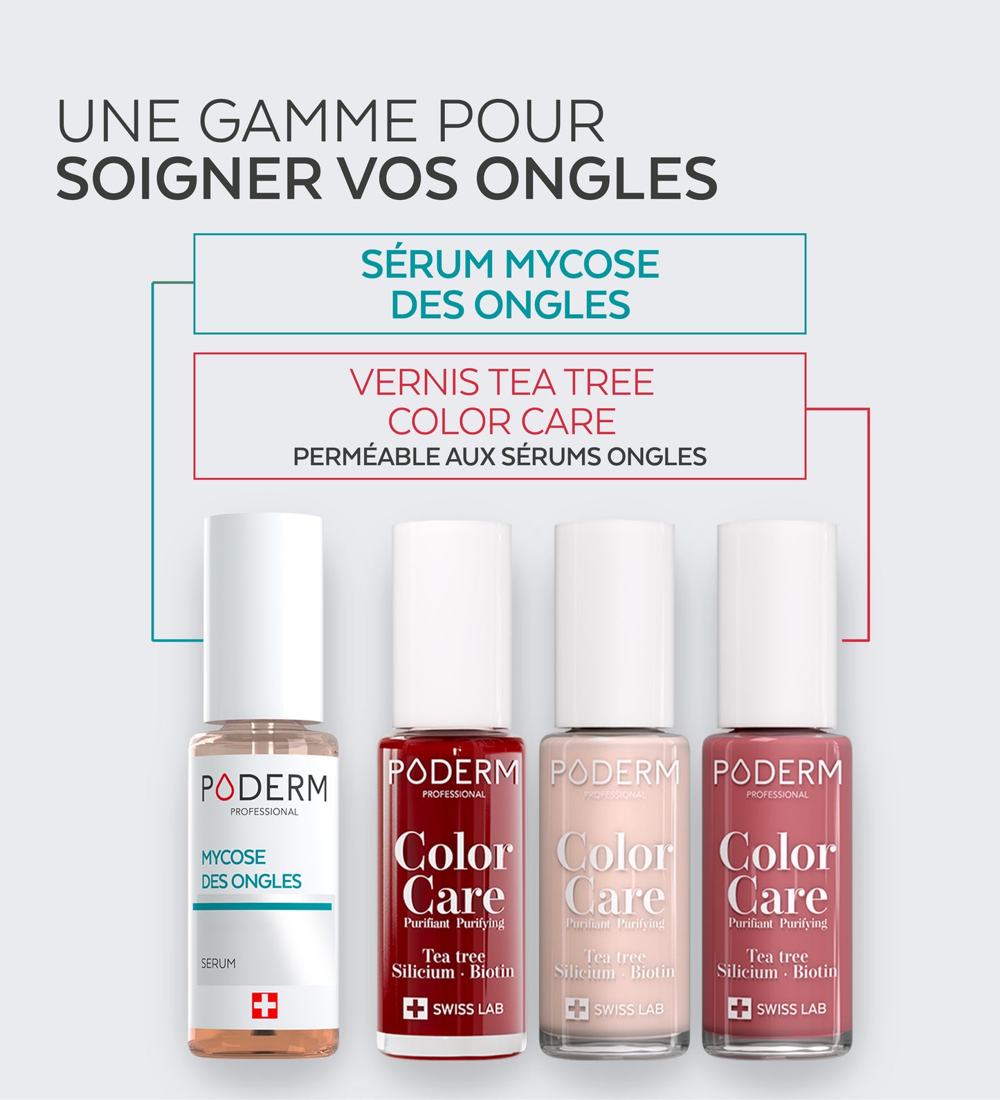 Vernis Color Care Tea Tree - Rouge allure