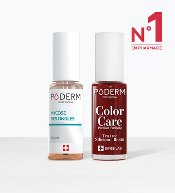 Duo Color Care mycose des ongles Poderm sérum et vernis N°1 en pharmacie