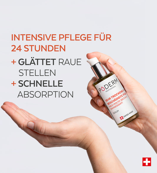 Sehr trockene und geschädigte Füße Serum