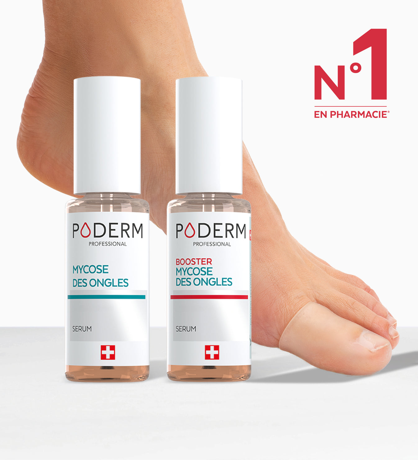 Trio mycose des ongles Poderm sérum booster et capuchon protecteur