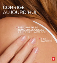 Bénéfices du vernis Nail Corrector amer protéines de pois Poderm stop ronger les ongles
