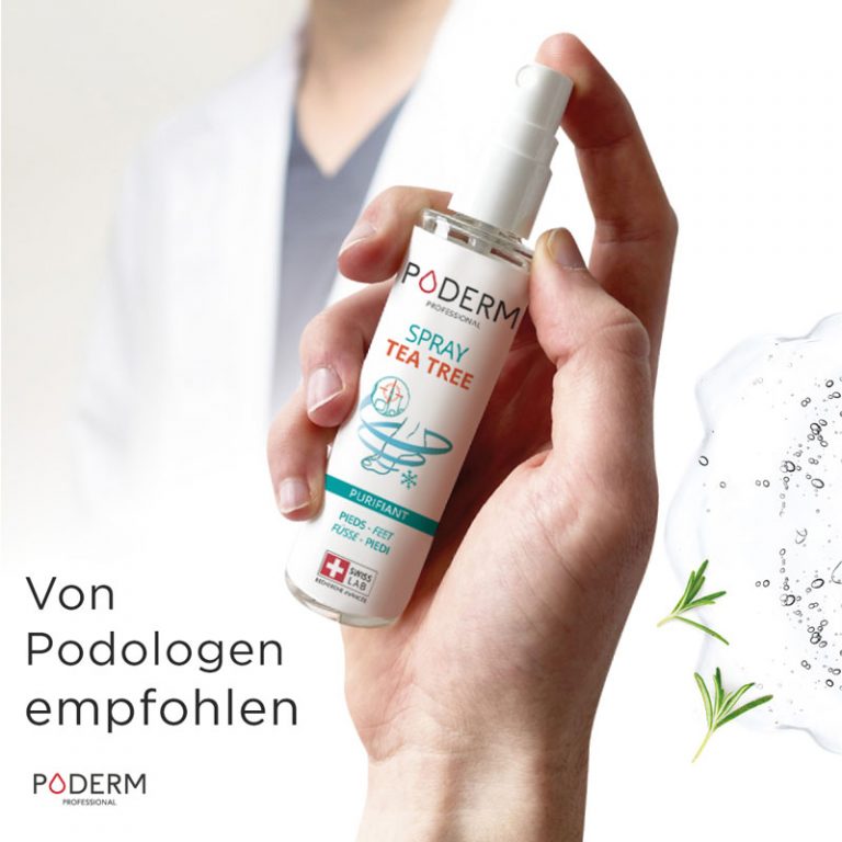 le spray Poderm est recommandé par les podologues
