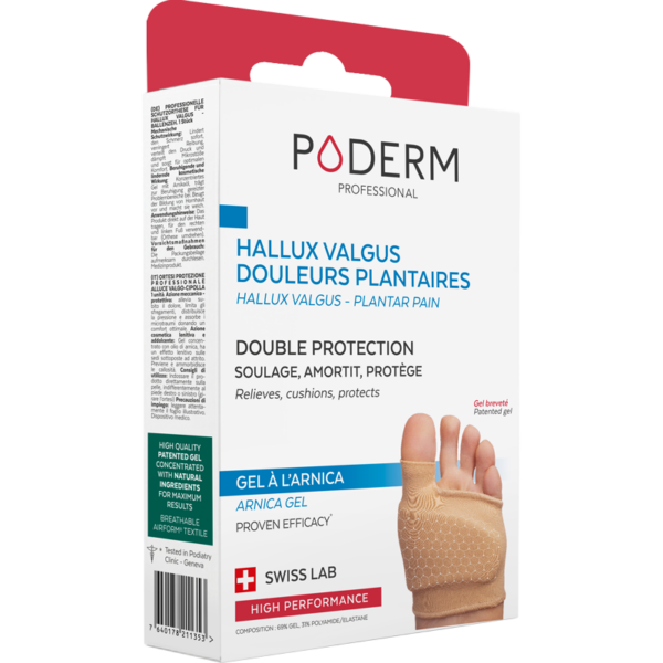 double protection gel arnica hallux valgus & douleurs plantaires Poderm (2)