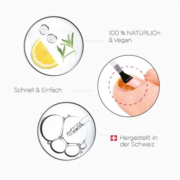 Poderm, schnelle und natürliche Behandlung von Nagelpilz in der Schweiz hergestellt